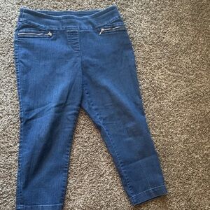 Blue Cropped Women's Jeans